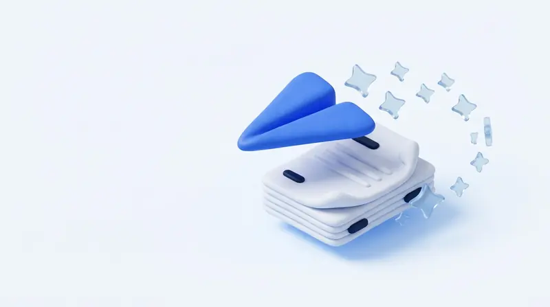 Máy bay giấy bay qua chồng hoá đơn